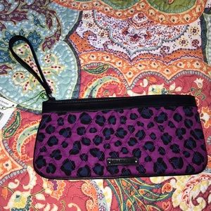Vera Bradley cheetah print clutch
